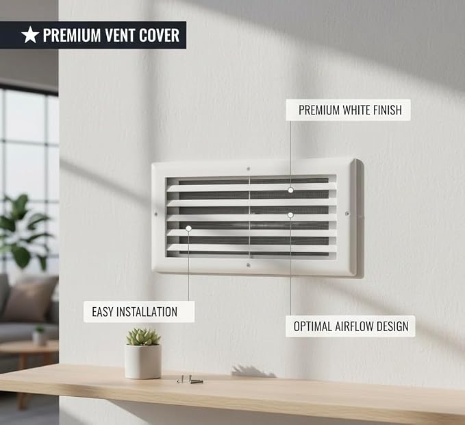 Premium 12" X 6" Linear Aluminum Bar Return Air Grille - Image 3