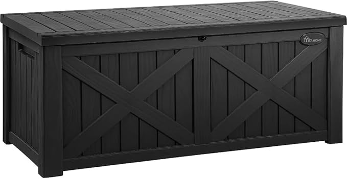 YITAHOME 120 Gallon Large Outdoor Storage Box by YITAHOME