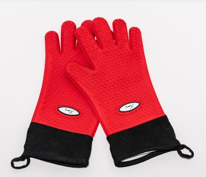 Xomi Premium Silicone Heat and Fire Retardant BBQ & Baking Gloves. - Image 7