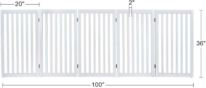 unipaws 36”H Free Standing Pet Gate - Image 7