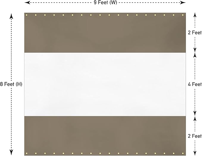 Covers & All Outdoor Clear Panel Curtain, 12 oz Vinyl Outdoor Curtains - Image 2