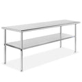 GRIDMANN Stainless Steel Work Table 60 x 30 Inches, NSF Commercial Kitchen Prep by GRIDMANN