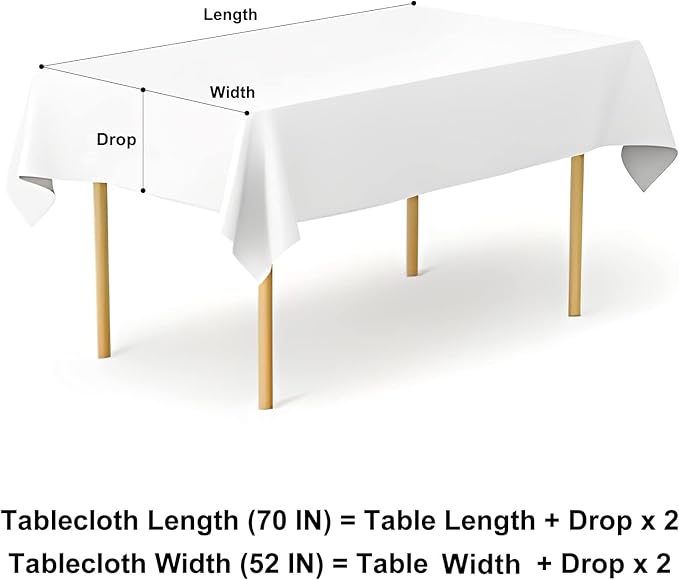 misaya Rectangle Waterproof Vinyl Table Cloth, Wipeable Tablecloth - Image 7