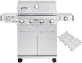 Monument Grills Larger 4-Burner Propane Gas Grills Stainless Steel by MonumentGrills