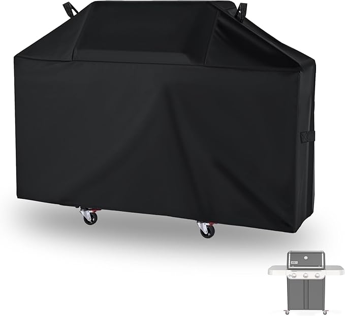 63 Inch Grill Cover for Weber Genesis 300 Series, for New 2022 Genesis 300 Gas by AJinTeby
