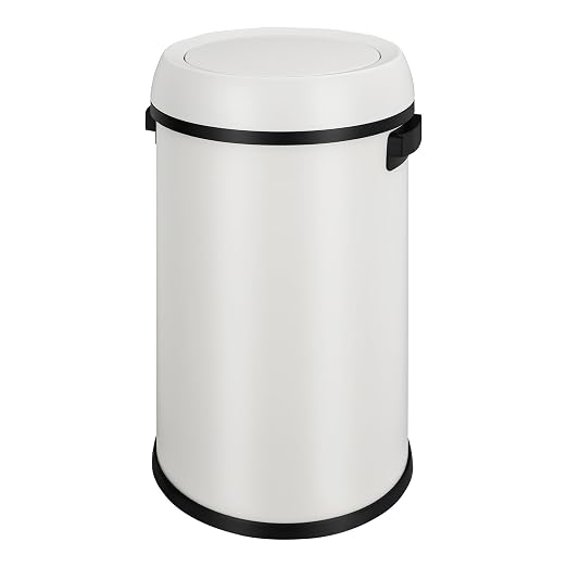 GarveeHome 17 gal/65 L Swing Top Trash Can, Stainless Steel Rubbish Bin by GarveeHome