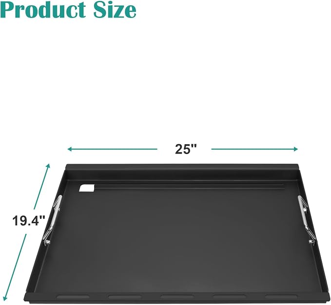 Full-Size Griddle Inserts for Weber Genesis 300 Gas Grill, Griddle for Weber - Image 2