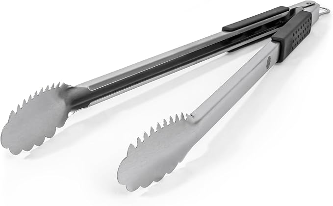 Grill Tongs 20-Inch Very Long Extra Heavy Duty by GrillePerfect