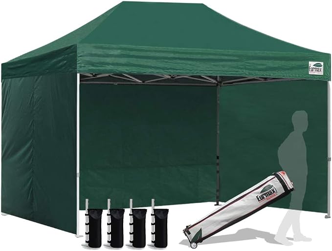 Eurmax USA 8'x12' Pop-up Canopy Tent Commercial Instant Canopies by Eurmax