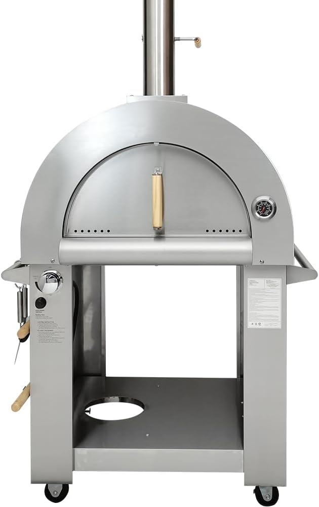 KOSTCH 32.5 inch Wood Fired and Propane Gas Pizza Oven - Image 2