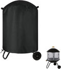 POMER Patio Bonfire Fireplace Cover, Round Fire Pit Cover by POMER