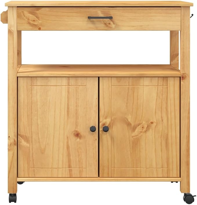 Kitchen Trolley Monza Rolling Kitchen Island Cart - Image 5