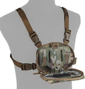 FoldPanel Tactical Chest Vest Pouch Set, Chest Rig Phone Mount as 4.7-6.7" by Let+Me+Be