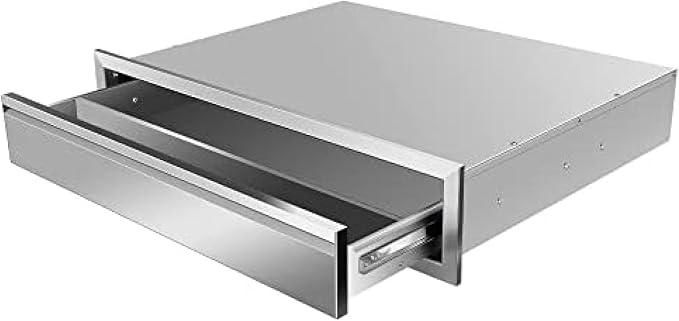 Pull Out Trash Drawer, Lower Sliding Rails Stainless Steel Roll Out Trash Bin by OLIPIC