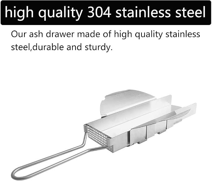 Upgrade Slid Out Ash Drawer for Big Green Egg Accessories Ash Tool, Ash Drawer - Image 3