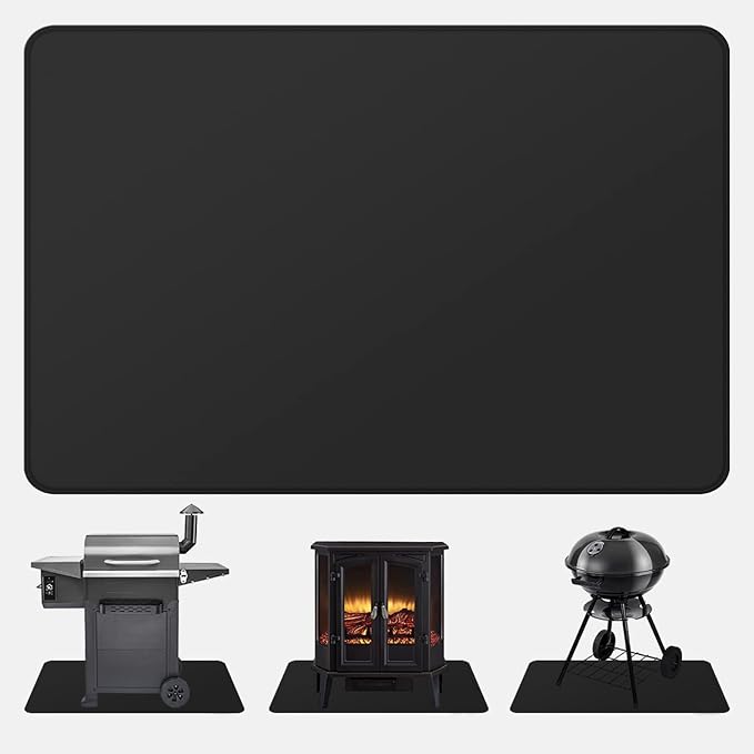 FLASLD Under Grill Mat, 36 X 48 inches Fireproof and Waterproof Pad by FLASLD