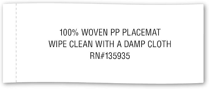 DII PVC Tabletop Collection Woven Indoor/Outdoor, Placemat Set, 6 Piece - Image 9
