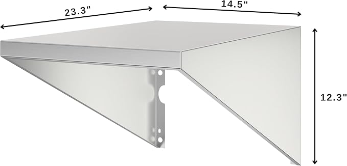 KoolMore 14 in. Rugged and Durable Side Shelf - Image 3