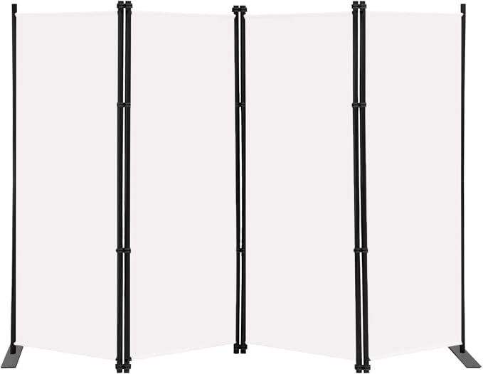 MAYOLIAH 4 Panel Room Divider Screen 6Ft Tall Foldable Privacy Dividers Indoor by MayoliahHome