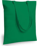 TOPDesign 12-Pack Economical 16"x15" Kelly Green Cotton Tote Bag, Lightweight by TOPDesign