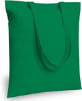 TOPDesign 6-Pack Economical 16"x15" Kelly Green Cotton Tote Bag, Lightweight by TOPDesign