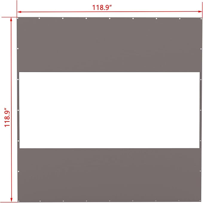 Domi Heavy Duty Outdoor Clear Panel Curtain, 18 oz Waterproof PVC Polyester - Image 7