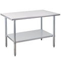 Profeeshaw Stainless Steel Prep Table 48x30 Inch NSF Commercial Work Table by Profeeshaw