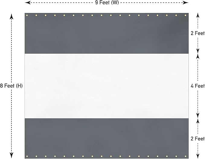 Covers & All Outdoor Clear Panel Curtain, 12 oz Vinyl Outdor Curtains - Image 2