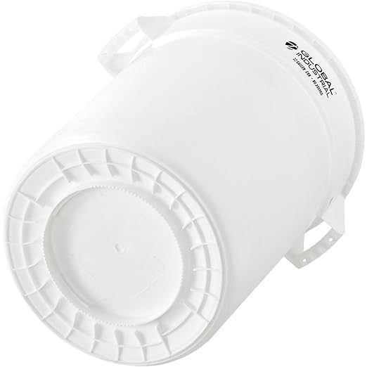 Global Industrial Commercial Round Trash Can, 32 Gallon Capacity, Plastic - Image 3