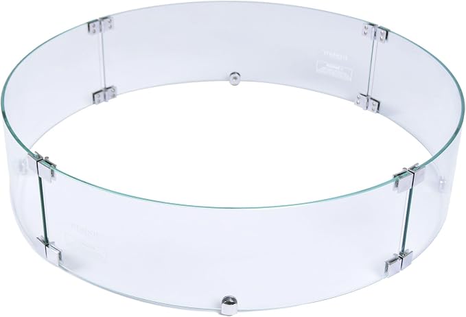 All Fire Table Pit Wind Screens and Stainless Steel Buner Lid from ELEMENTI | by AMSFireplaceInc