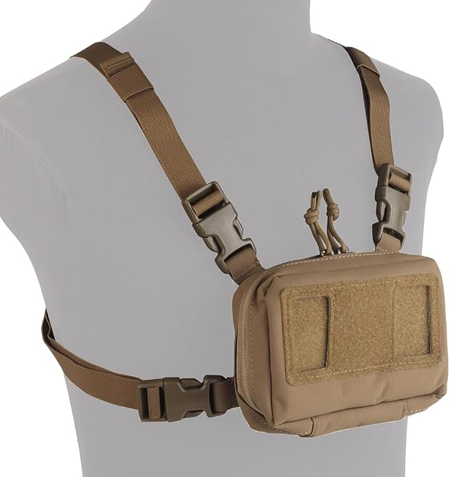FoldPanel Tactical Chest Vest Pouch Set, Chest Rig Phone Mount as 4.7-6.7" - Image 3