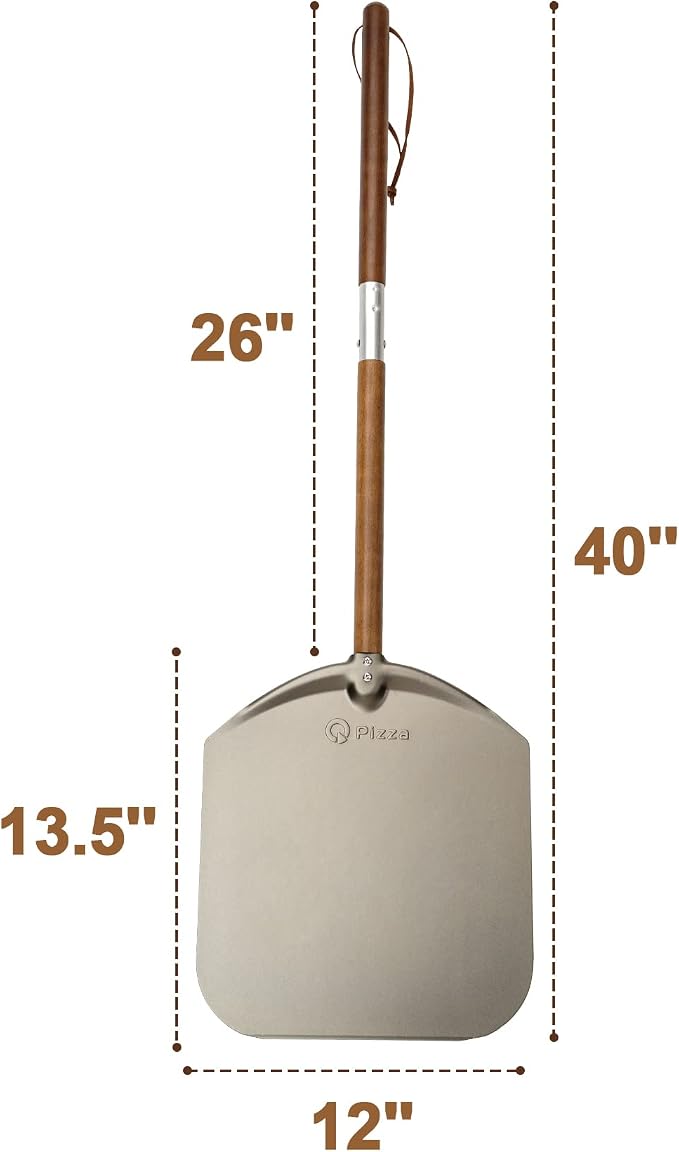 Q Pizza Aluminium 12" Pizza Peel - Image 3