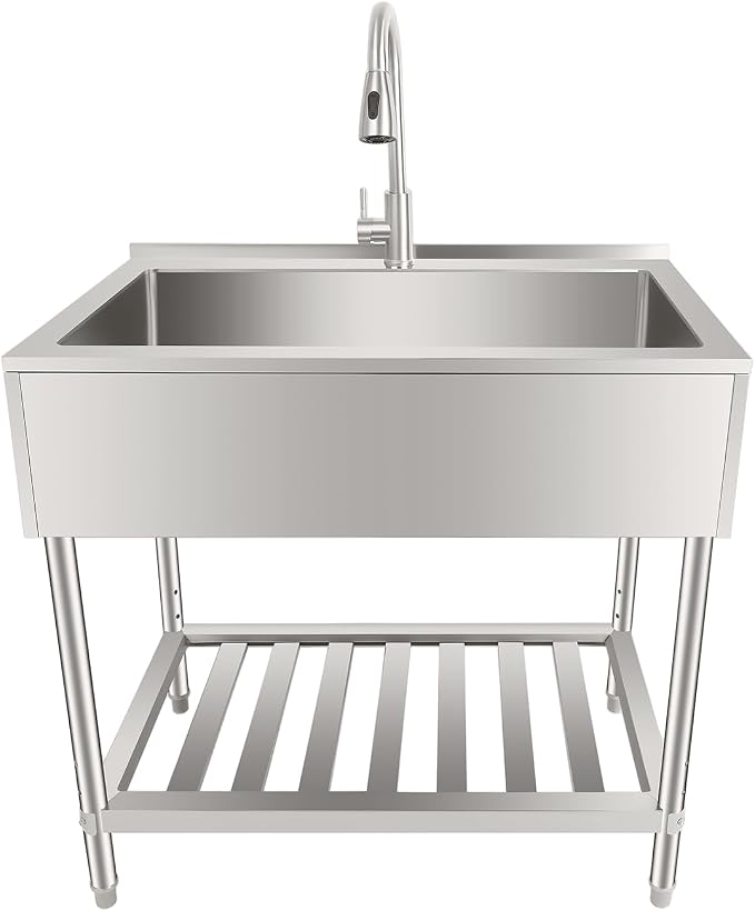 LOYALHEARTDY Stainless Steel Utility Sink 35.8" - Image 3