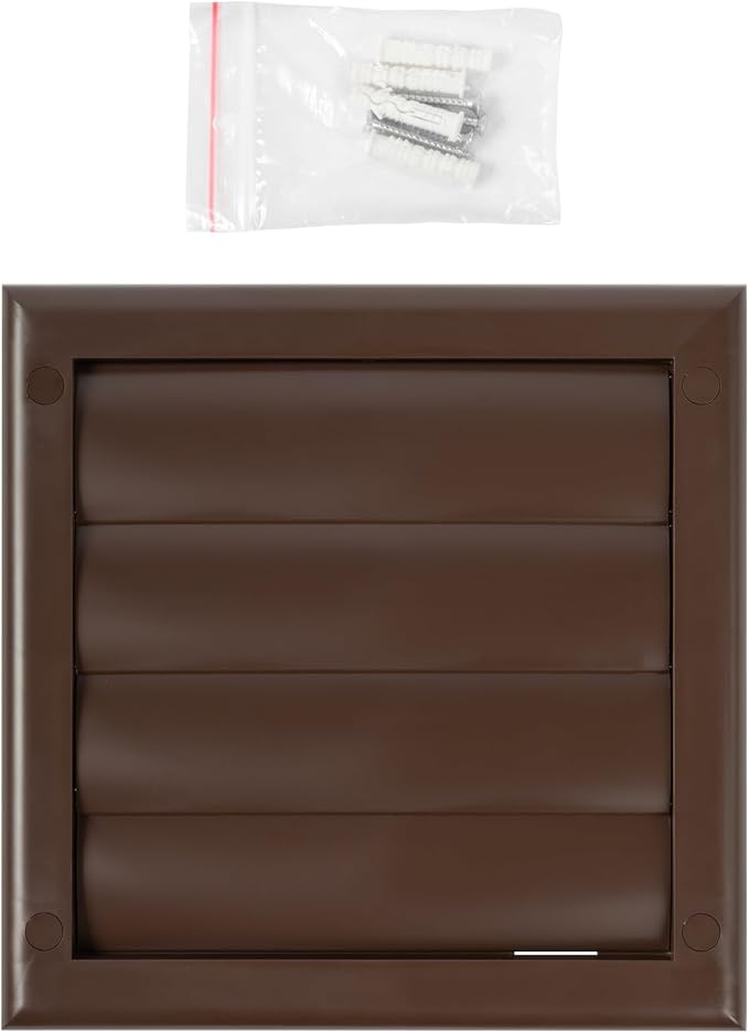 Plastic 4" Brown Dryer Vent Cover - Image 6