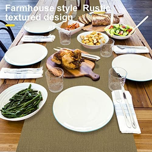 Wipeable Table Runner, Thick Farmhouse Dresser Runner, Rustic Indoor/Outdoor - Image 2