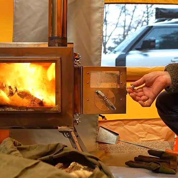 Rbm Outdoors Camping Stoves for Tents, Yurts. Portable Wood Burning Folding - Image 8