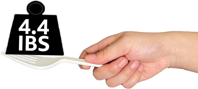 MISISIPI 100% Compostable Forks Biodegradable Forks HeavyDuty No Plastic Forks - Image 6