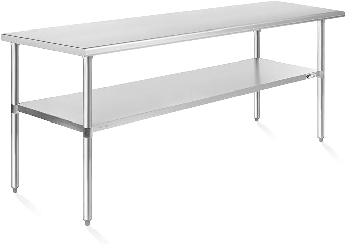 KUTLER Stainless Steel Table 30 x 60 Inches, NSF Heavy Duty Commercial Kitchen by Kutler