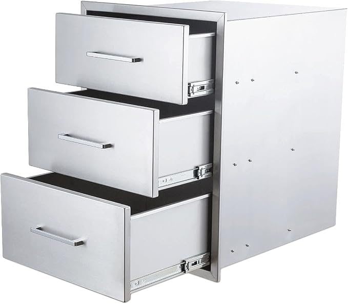 TIANAI Outdoor Kitchen Drawers Stainless Steel Triple Drawer by TIANAI