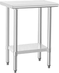 HARDURA Stainless Steel Work Table Commercial 18×24 Inches Kitchen Prep Table by HARDURA