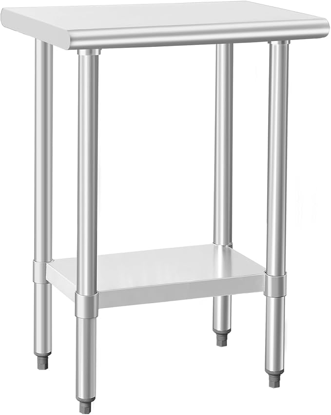 HARDURA Stainless Steel Work Table Commercial 18×24 Inches Kitchen Prep Table by HARDURA