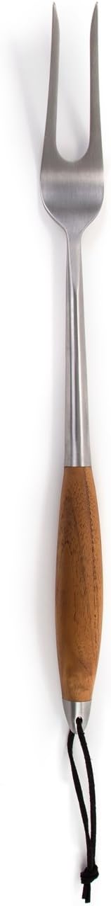 Barbecue Tool Set, 4 Piece Stainless Steel with Bonded Teak Handles