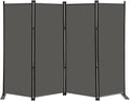 MAYOLIAH 4 Panel Room Divider Screen 6Ft Tall Foldable Privacy Dividers Indoor by MayoliahHome