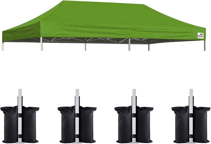 Eurmax USA 10x20 Pop Up Canopy Replacement Canopy Tent Top Cover, Instant by Eurmax