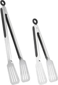 Metal Tongs for Cooking, Cooking and Flipping, Strong Grip for Ribs, Steak and by Lebabo