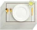 Placemats Set of 6, Faux Leather Placemats, Waterproof by Unknown