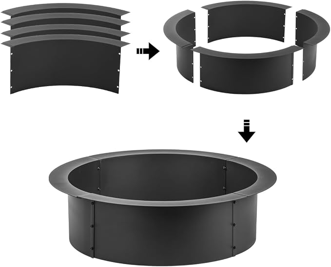 36 inch Fire Pit Ring, Firepit Ring - Image 6