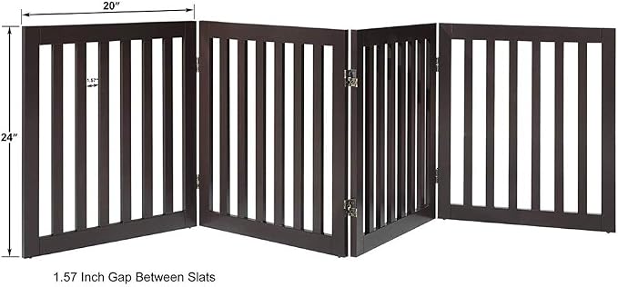 unipaws 24" H Free Standing Pet Gate - Image 4