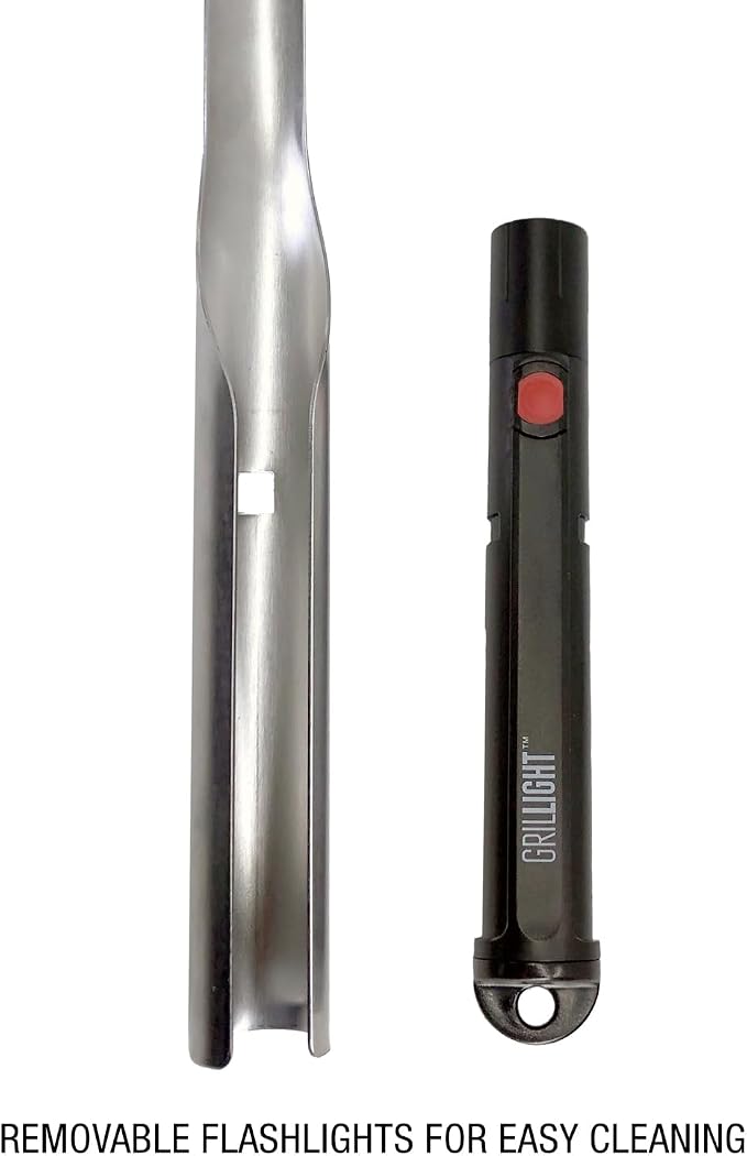 Grillight Grilling Essential Combo Gift Set: LED Light Spatula, Tongs & Bonus - Image 8