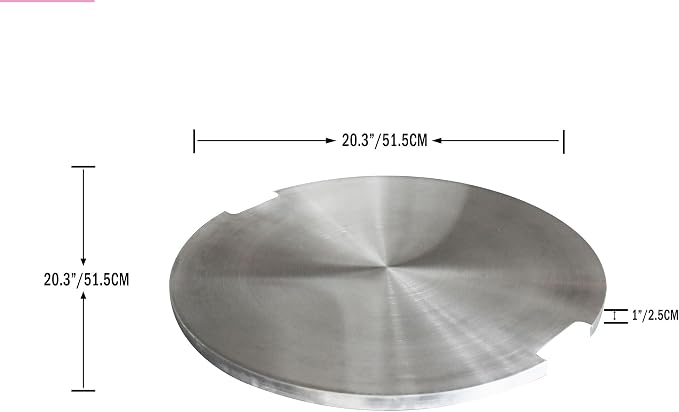 All Fire Table Pit Wind Screens and Stainless Steel Buner Lid from ELEMENTI | - Image 2
